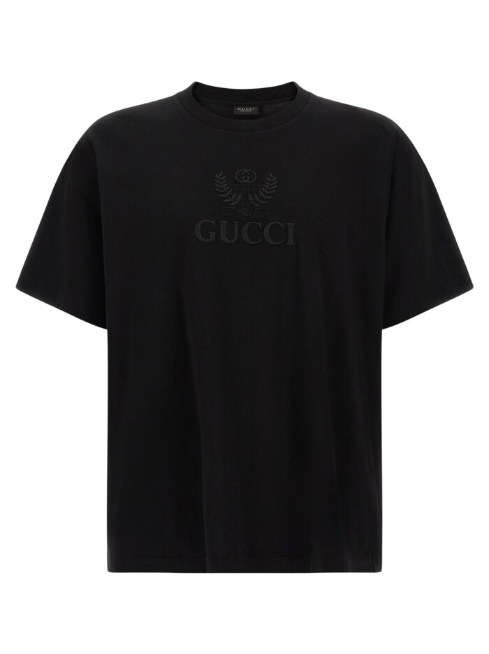 'Gucci Incrocio GG' Embroidered T-shirt