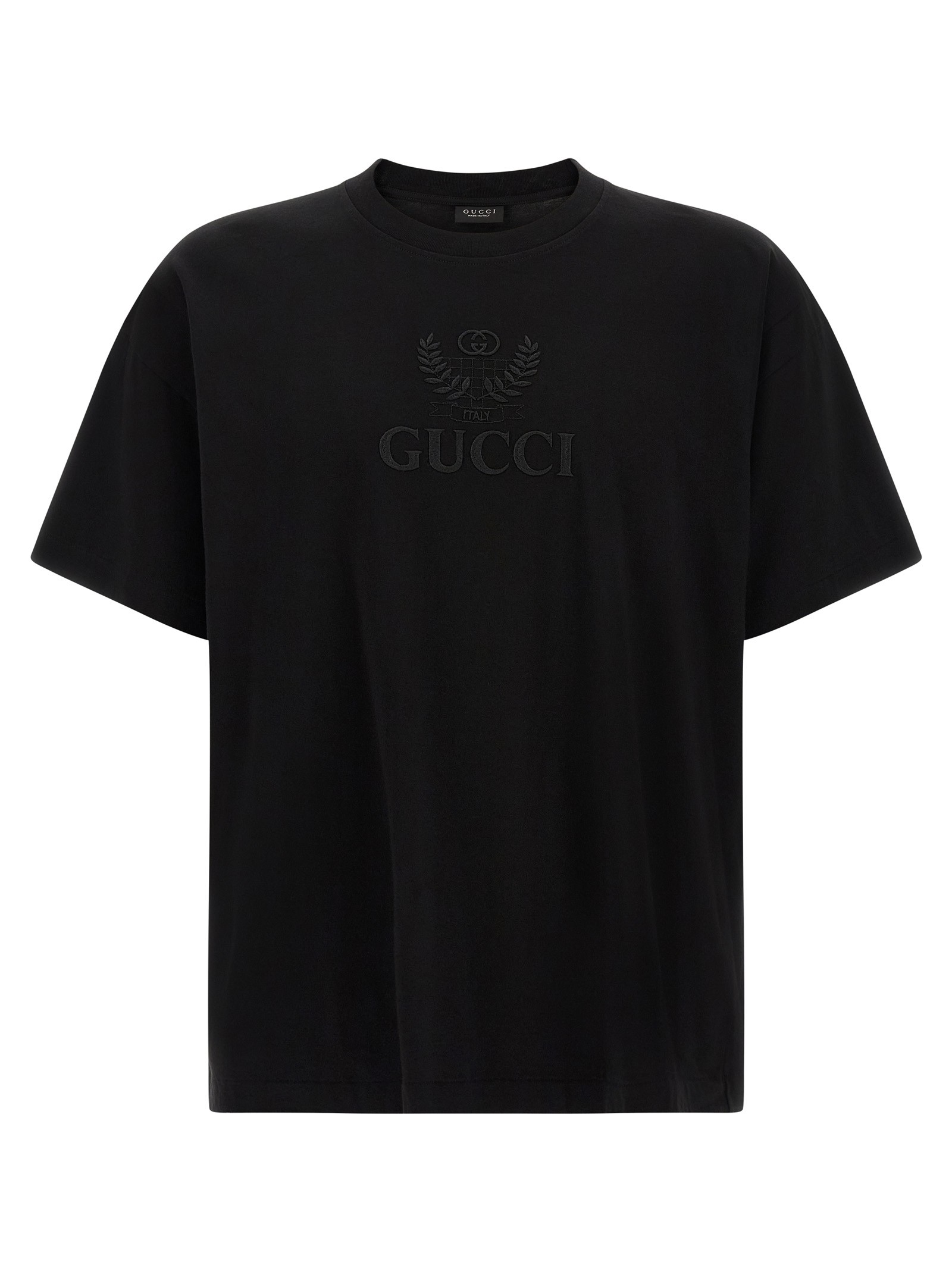 'Gucci Incrocio GG' Embroidered T-shirt