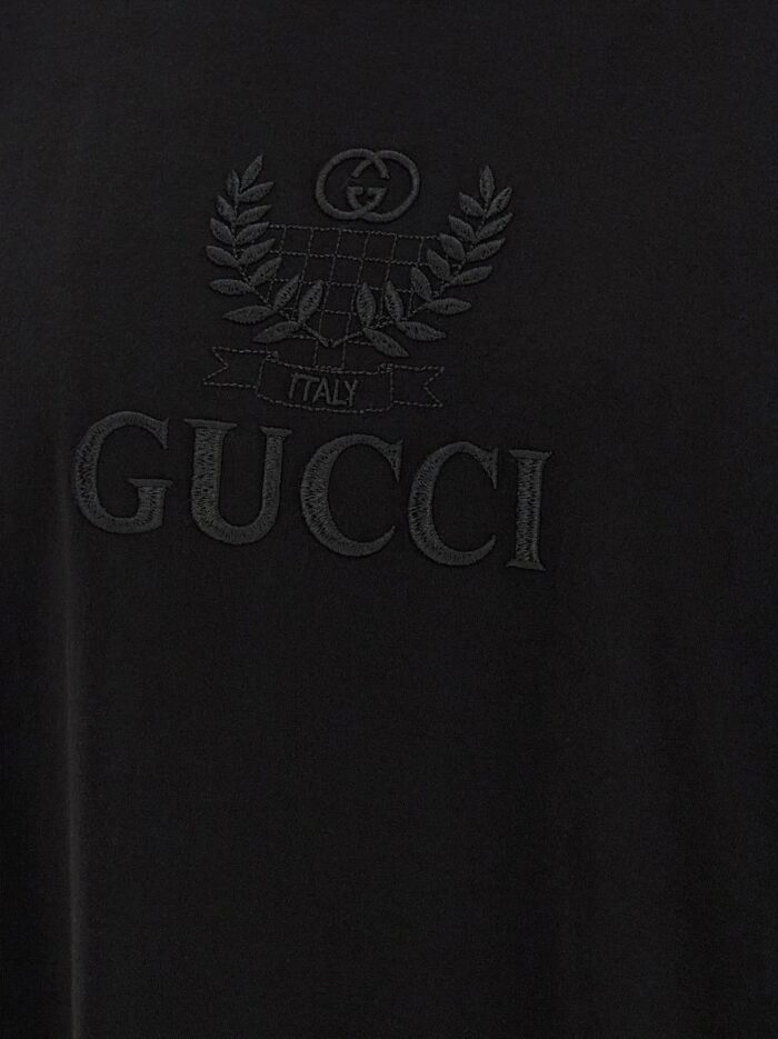 'Gucci Incrocio GG' Embroidered T-shirt