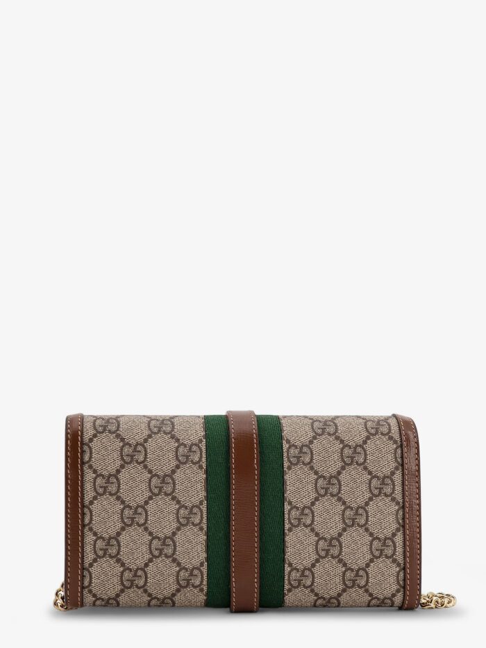 Gucci Jackie 1961 GG Supreme Fabric And Leather Wallet With Shoulder Strap