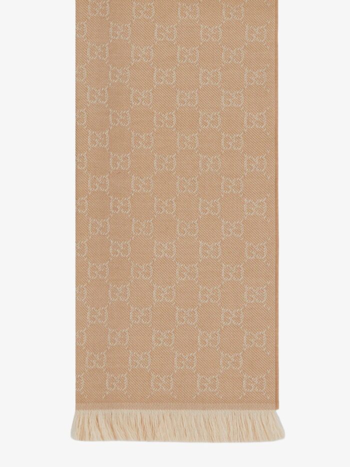 Gucci Jacquard Wool Scarf With GG Motif
