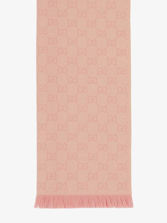 Gucci Jacquard Wool Scarf With GG Motif