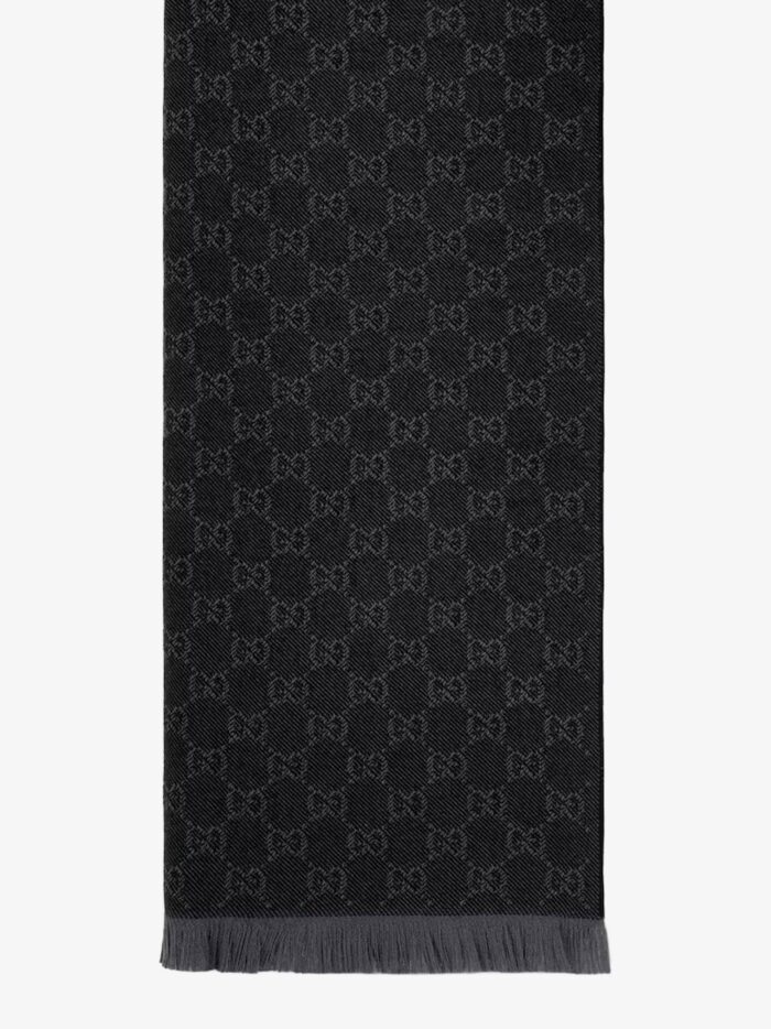 Gucci Jacquard Wool Scarf With GG Motif