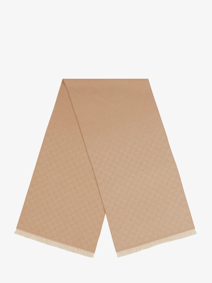 Gucci Jacquard Wool Scarf With GG Motif