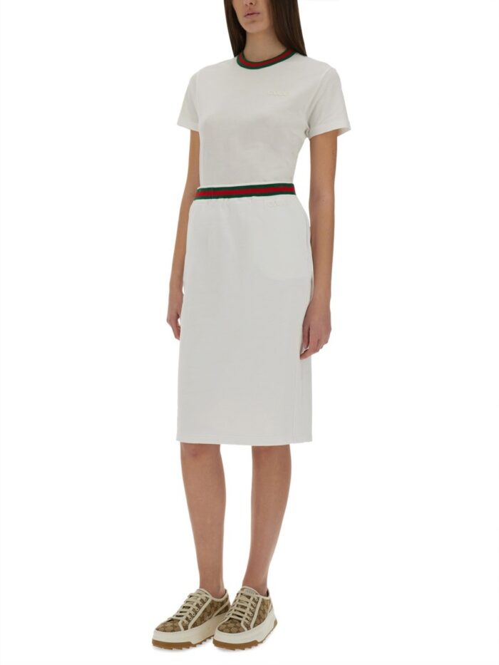 Gucci JERSEY T-SHIRT WITH WEB