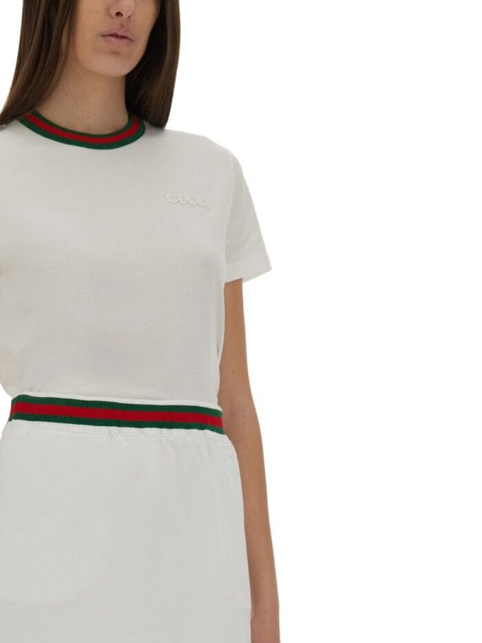Gucci JERSEY T-SHIRT WITH WEB