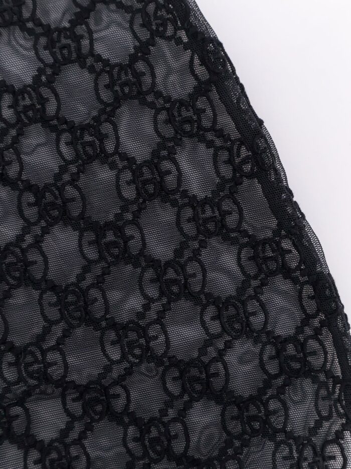 Gucci Lace Culottes With All-over Gg Motif