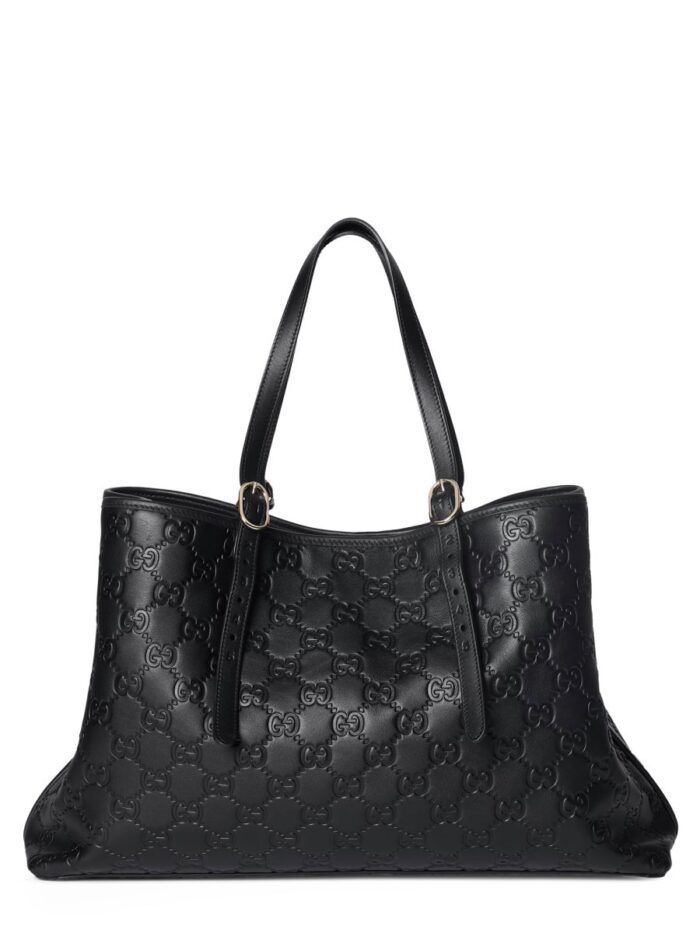 gucci large "gg emblem" shopping bag Gucci LARGE "GG EMBLEM" SHOPPING BAG