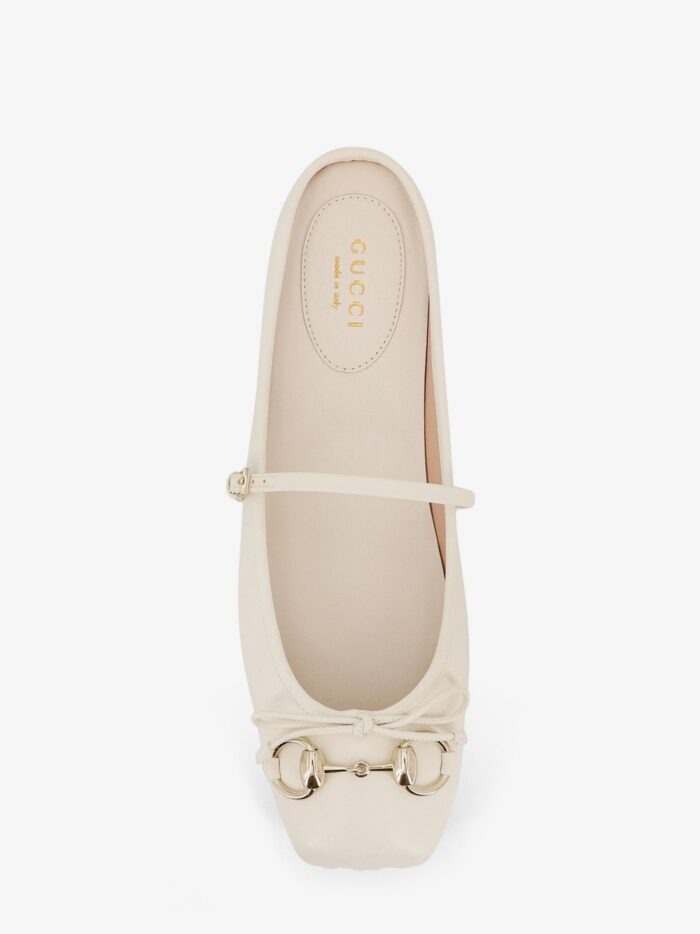Gucci Leather Ballerina Mules