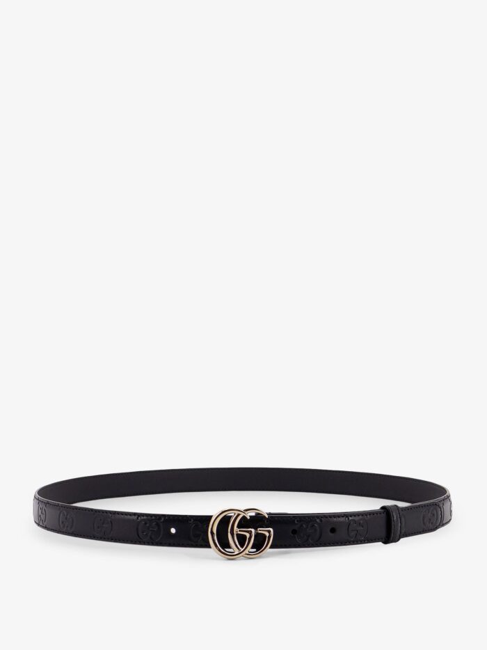 Gucci Leather Belt With All-over GG Logo