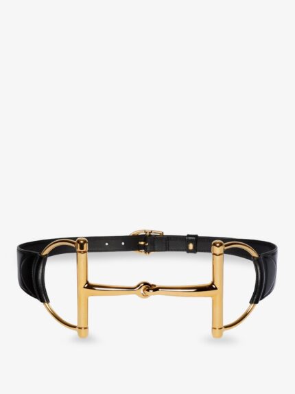 Gucci Leather Belt With Oversized Horsebit
