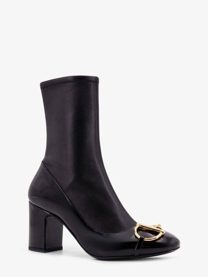 Gucci Leather Boots With Metal Horsebit