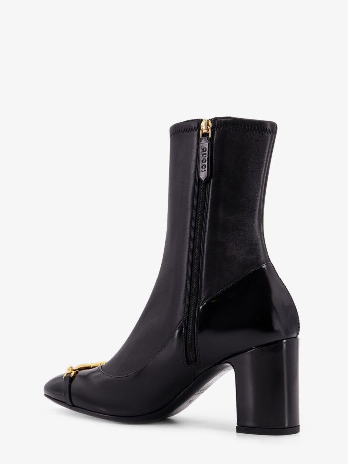 Gucci Leather Boots With Metal Horsebit