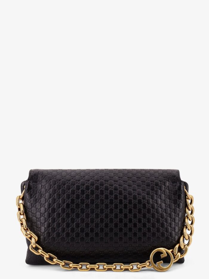 Gucci Leather Crossbody Bag With Embossed GG Motif