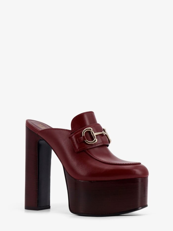 Gucci Leather Mule With Plateau