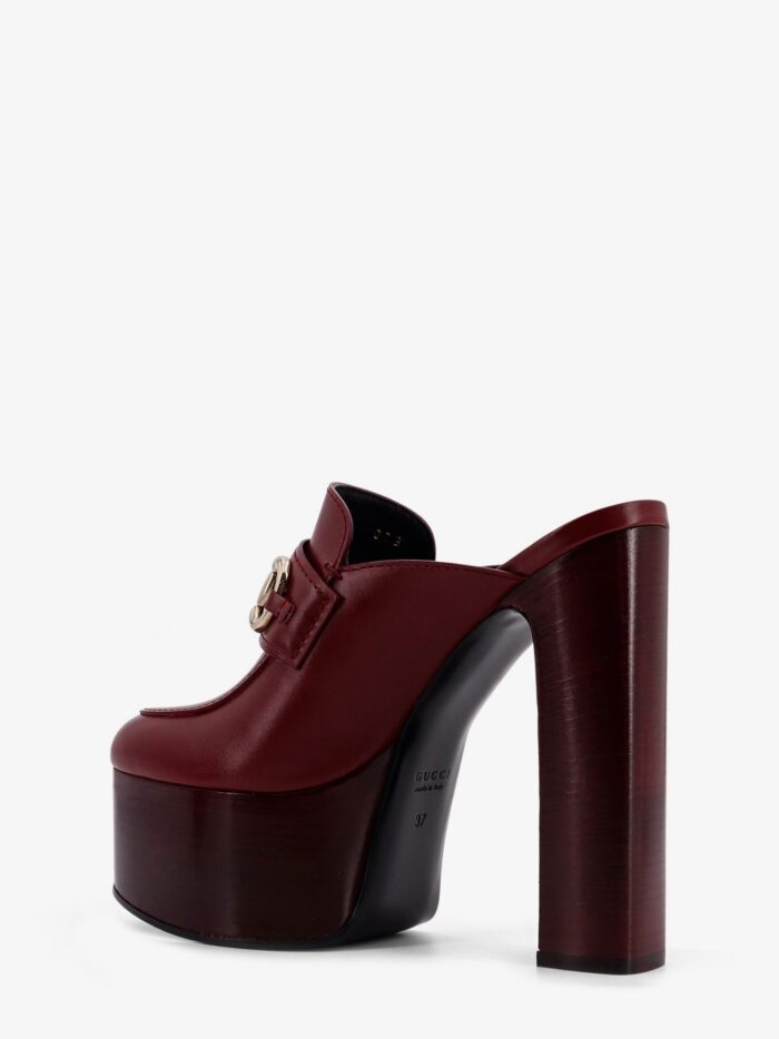 Gucci Leather Mule With Plateau