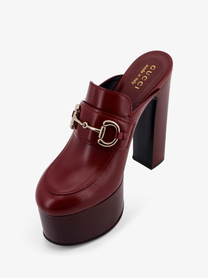 Gucci Leather Mule With Plateau