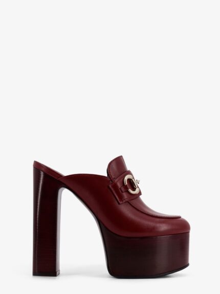 Gucci Leather Mule With Plateau