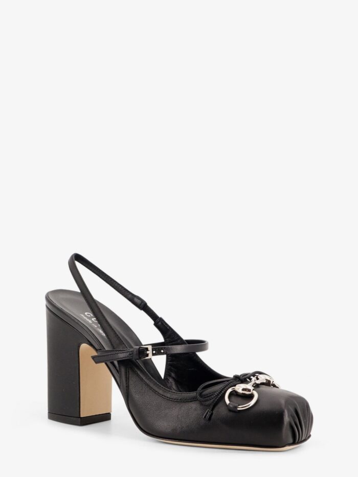 gucci leather pumps with metal horsebit detail Gucci Leather Pumps With Metal Horsebit Detail
