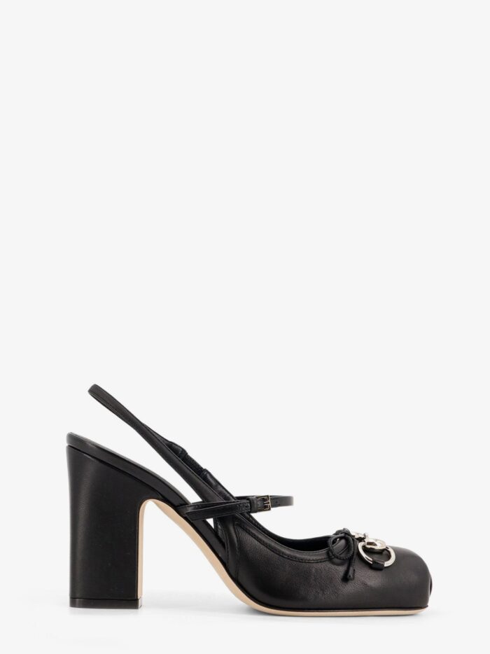 gucci leather pumps with metal horsebit detail Gucci Leather Pumps With Metal Horsebit Detail