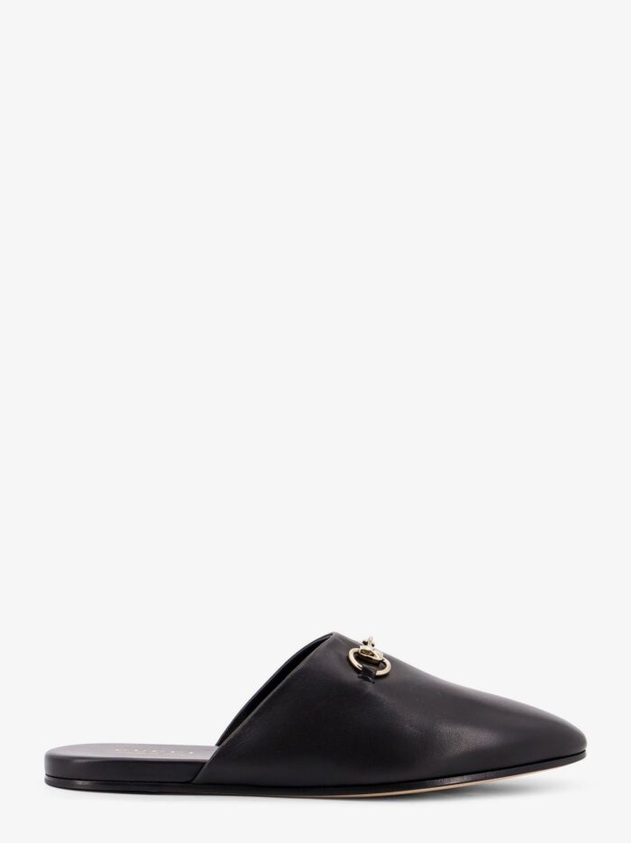 Gucci Leather Sabot With Horsebit