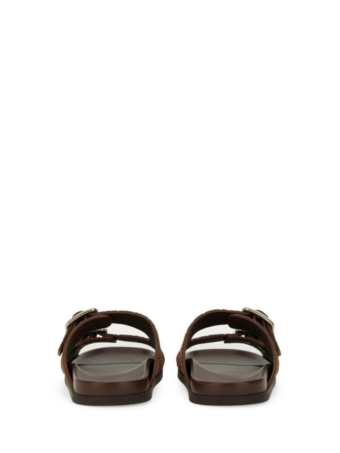 Gucci LEATHER SLIDER SANDAL