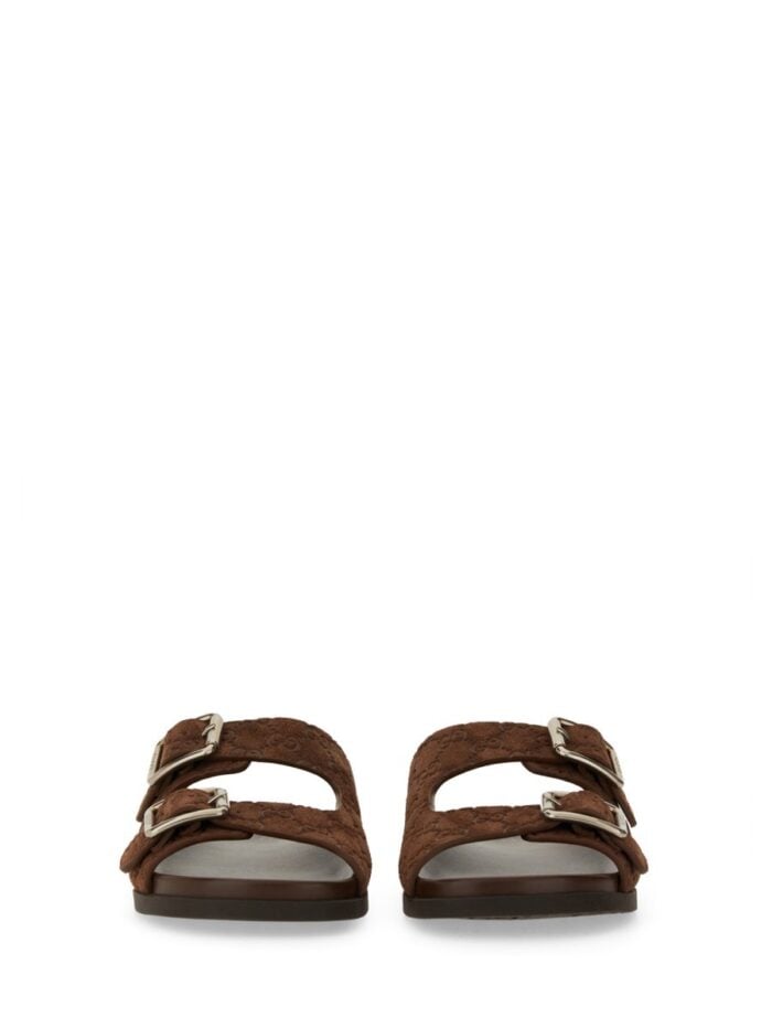 Gucci LEATHER SLIDER SANDAL