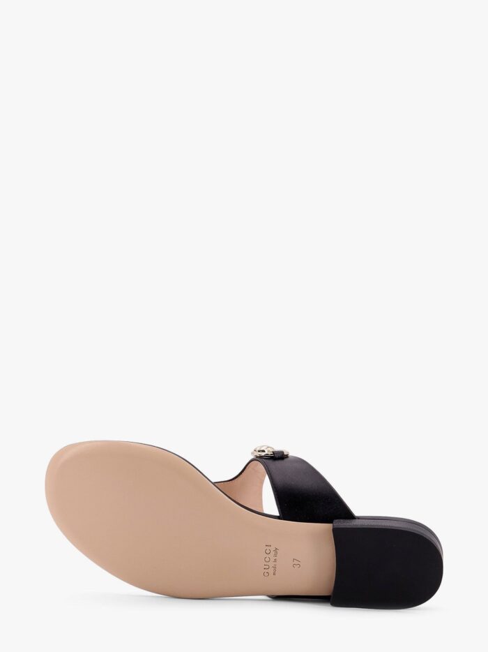 Gucci Leather Thong Sandals With Iconic Horsebit