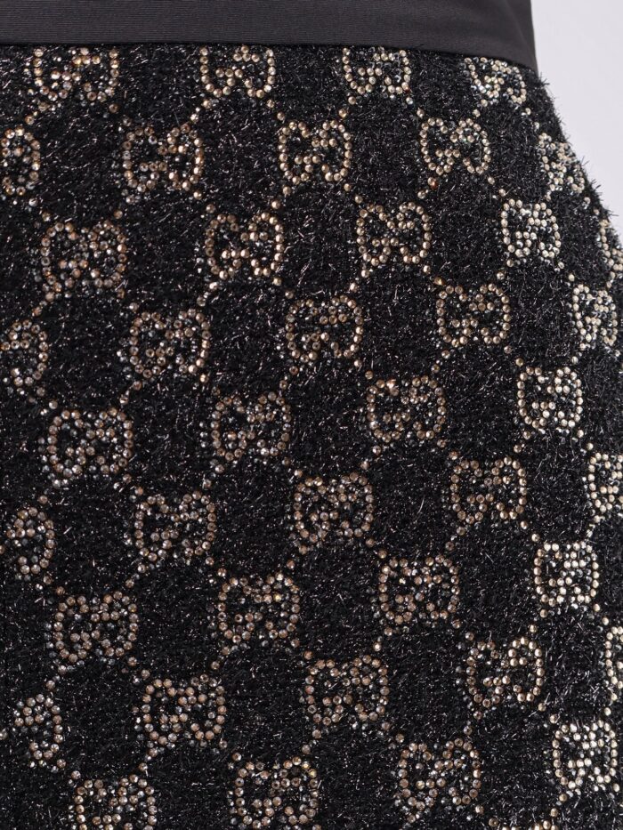 Gucci Lightweight Lamé Wool Tweed Shorts