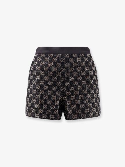 Gucci Lightweight Lamé Wool Tweed Shorts
