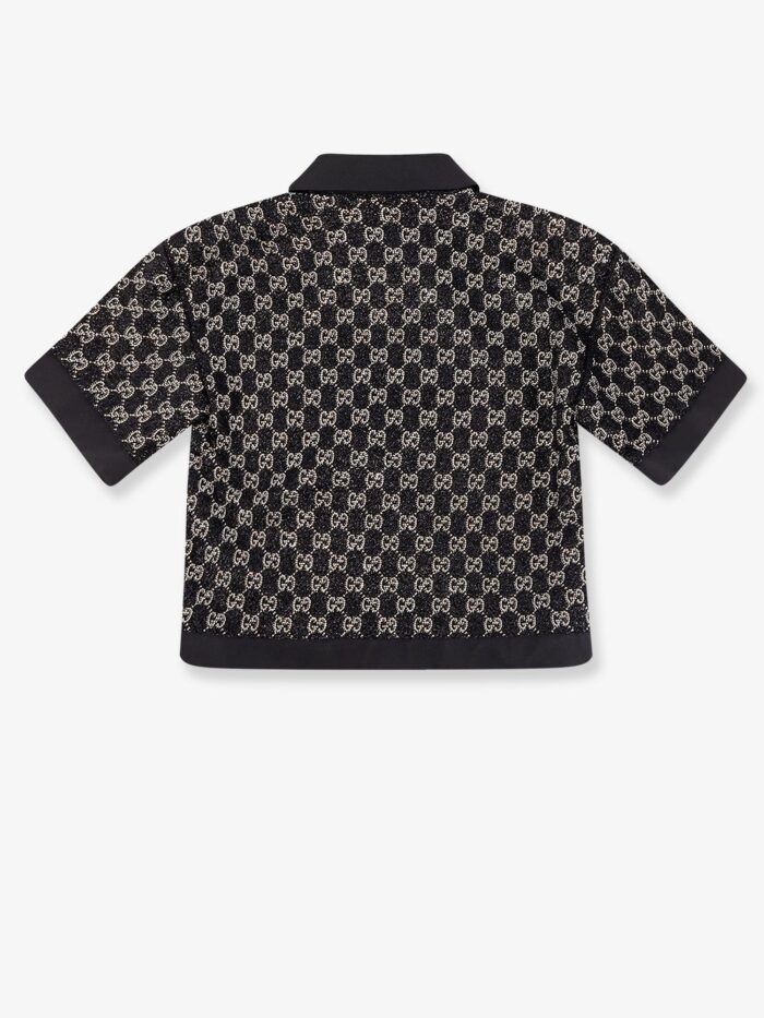 Gucci Lightweight Lamé Wool Tweed Top