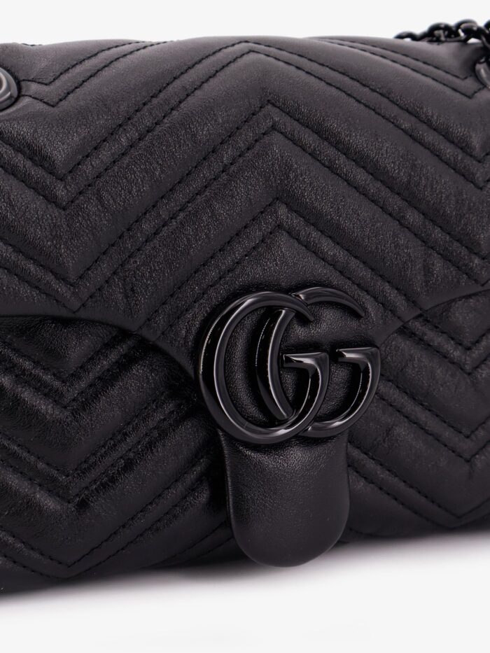 Gucci Matelassé Leather GG Marmont Crossbody Bag