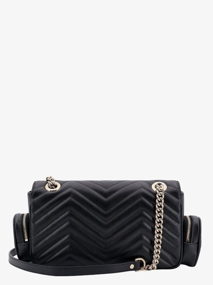 Gucci Matelassé Leather Shoulder Bag With Multipockets Detail