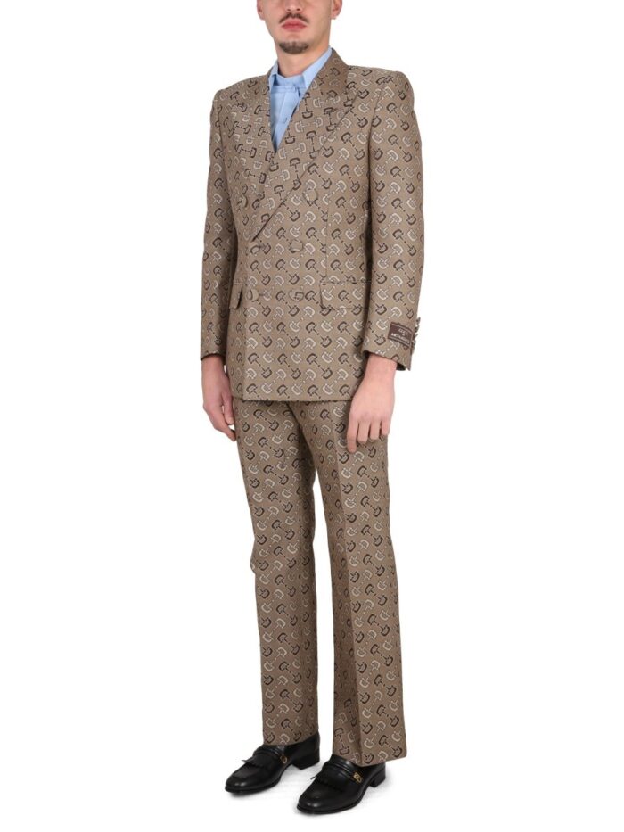 Gucci MAXI CLAMP PATTERN COTTON JACKET