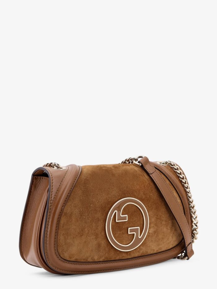 Gucci Medium Blondie Suede And Leather Shoulder Bag