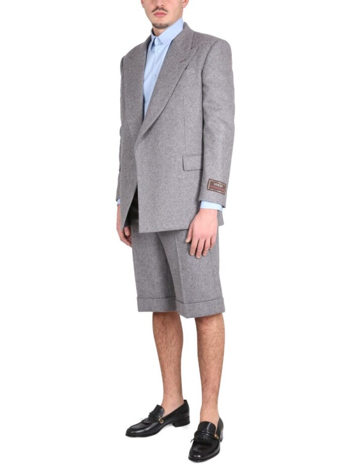 Gucci MELANGE CLOTH SHORTS
