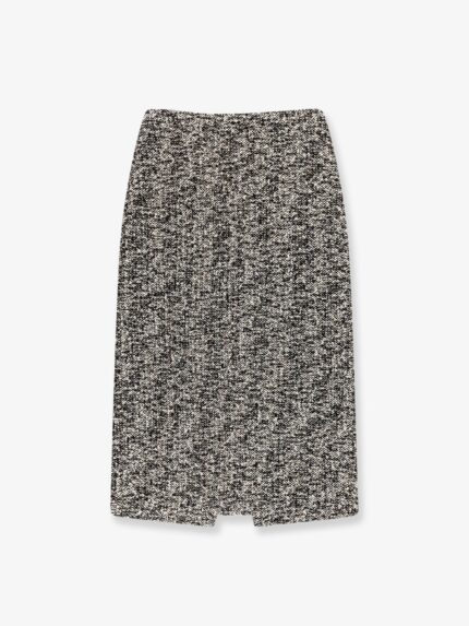 Gucci Midi Skirt In Laminated Bouclé Fabric
