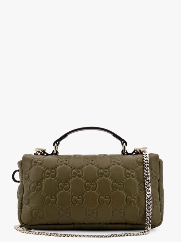 Gucci Mini Gg Milano Leather Handbag With All-over Gg Motif