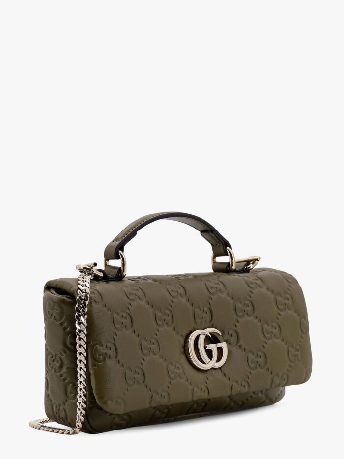 Gucci Mini Gg Milano Leather Handbag With All-over Gg Motif