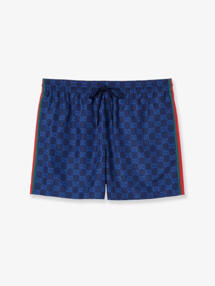 Gucci Nylon Swim Shorts With All-over GG Motif