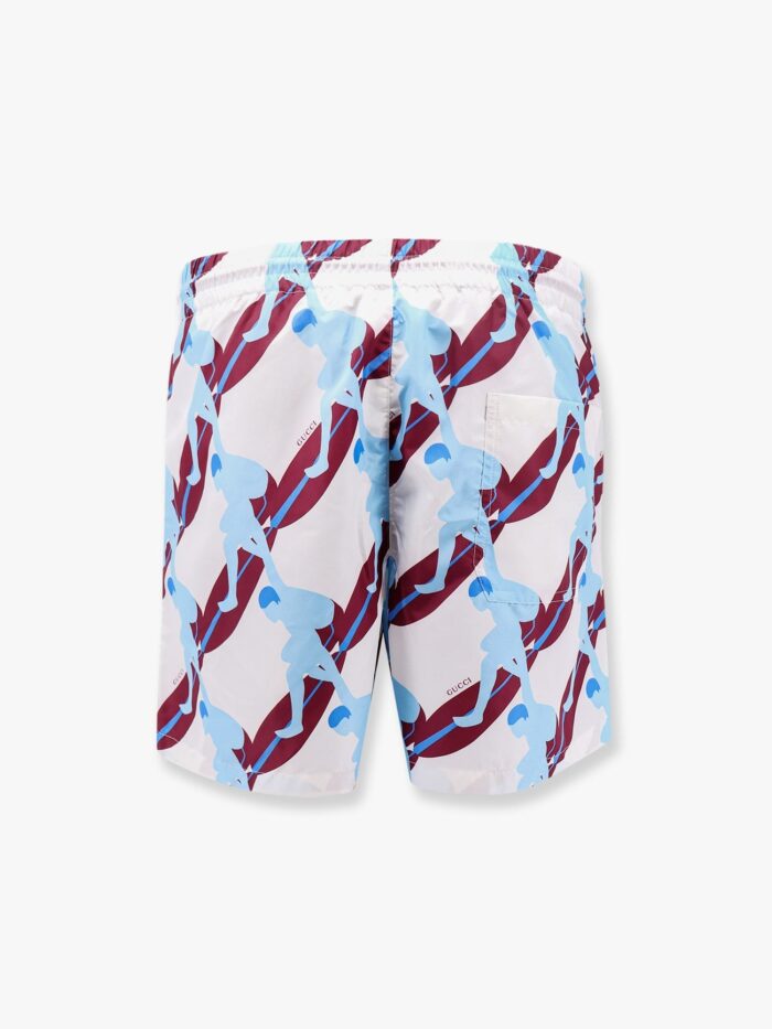 Gucci Nylon Swim Trunk With Surfer Print