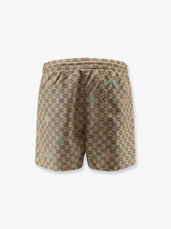 Gucci Nylon Swim Trunks With All-over GG Logo