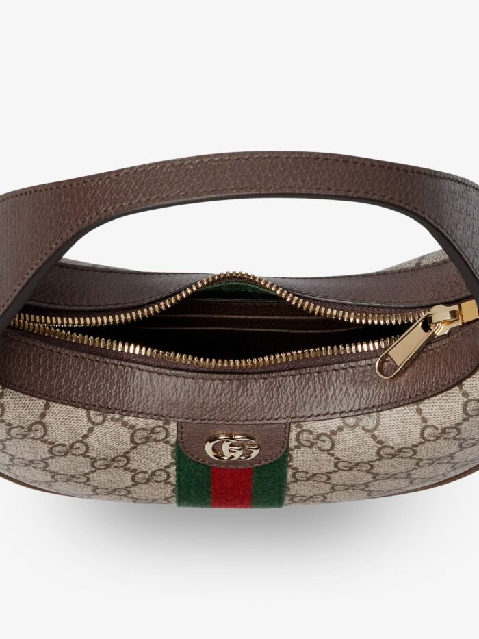 Gucci Ophidia GG Fabric And Leather Shoulder Bag