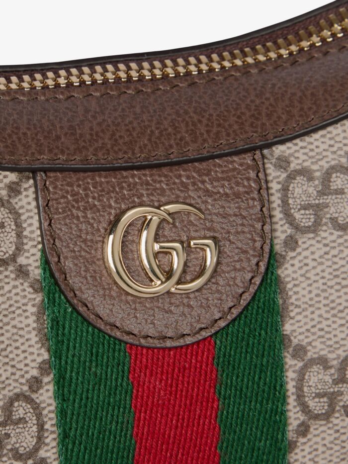 Gucci Ophidia GG Fabric And Leather Shoulder Bag