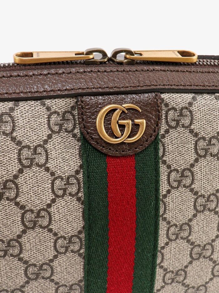 Gucci Ophidia GG Supreme Fabric And Leather Crossbody Bag
