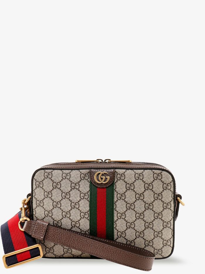 gucci ophidia gg supreme fabric and leather crossbody bag Gucci Ophidia GG Supreme Fabric And Leather Crossbody Bag