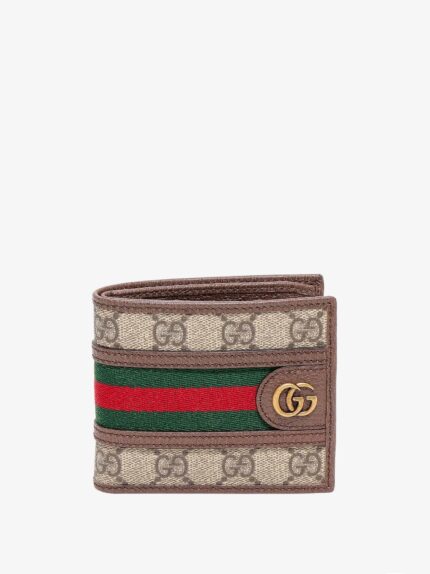 Gucci Ophidia GG Supreme Fabric And Leather Wallet