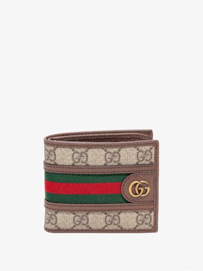 Gucci Ophidia GG Supreme Fabric And Leather Wallet