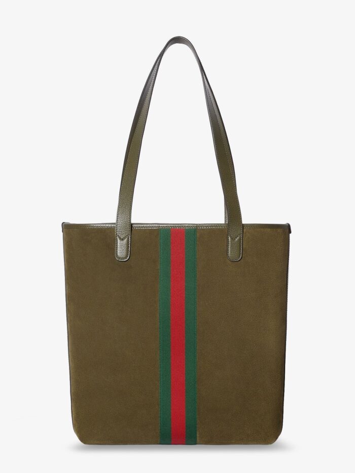 Gucci Ophidia Suede And Leather Shopping Bag
