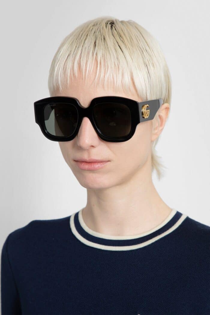 GUCCI Oversize Square Double G Sunglasses